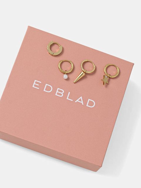 EDBLAD kolczyki pozłacane Peak One 4-pack 130611