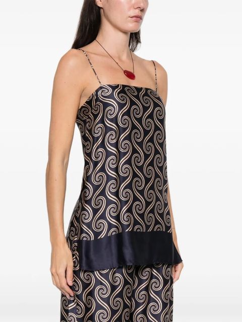 Faithfull the Brand Aina printed top - Blue