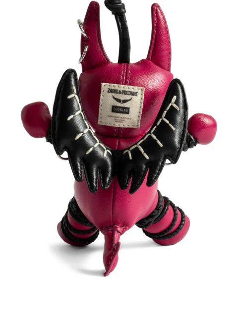Zadig&Voltaire devil-wings leather keyring - Red - zdjęcie produktu nr 2