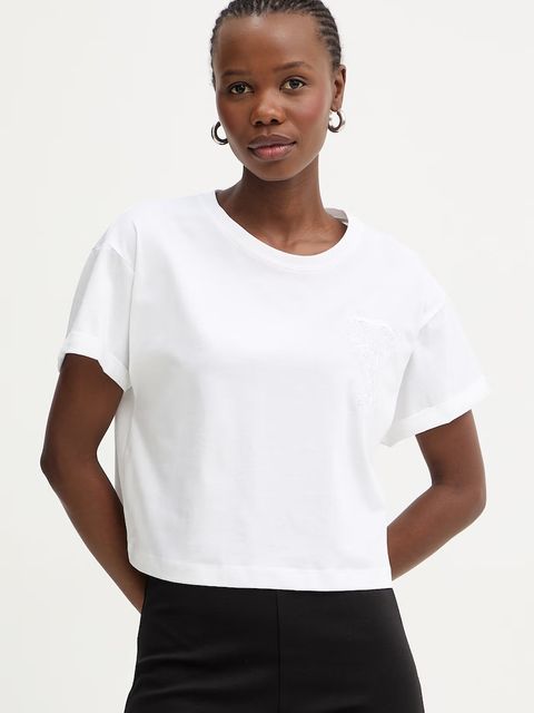 Twinset t-shirt oversize damski bawełniany - zdjęcie produktu nr 2