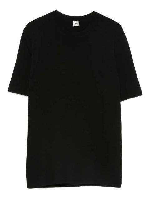 TOTEME crew-neck knitted top - Black - zdjęcie produktu nr 1