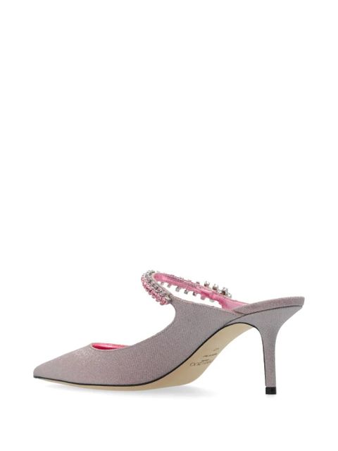 Jimmy Choo Bing crystal embellished mules - Pink - zdjęcie produktu nr 2