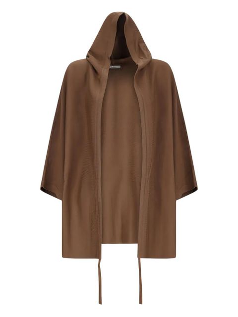 Max Mara Aster hooded drawstring cardigan - Brown - zdjęcie produktu nr 1