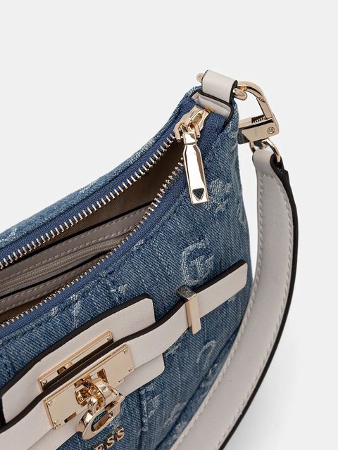 Guess torebka GREYSON kolor niebieski HWDG92 06180