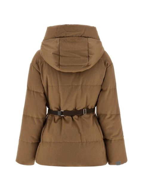 Max Mara Corona single-breasted hooded coat - Brown - zdjęcie produktu nr 2