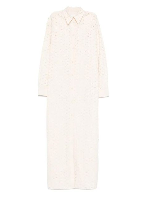 Nanushka button-front perforated dress - Neutrals - zdjęcie produktu nr 1