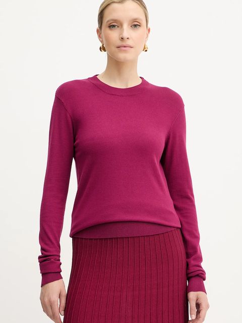 Silvian Heach sweter LETALO damski kolor bordowy lekki GPA25038MA - zdjęcie produktu nr 1