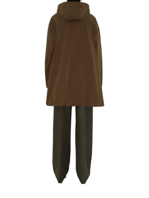 Burberry hooded parka coat - Brown