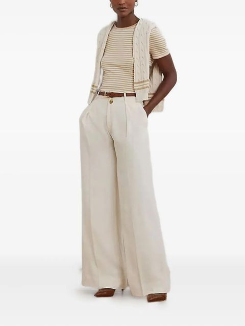 Lauren Ralph Lauren striped short-sleeve T-shirt - Neutrals - zdjęcie produktu nr 2