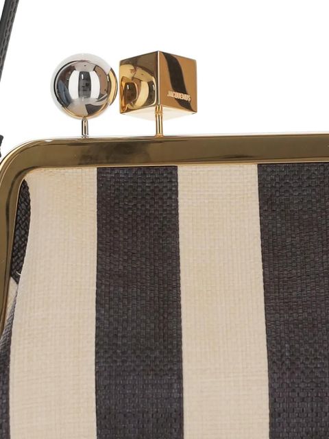 Jacquemus Berlingot striped shoulder bag - Neutrals