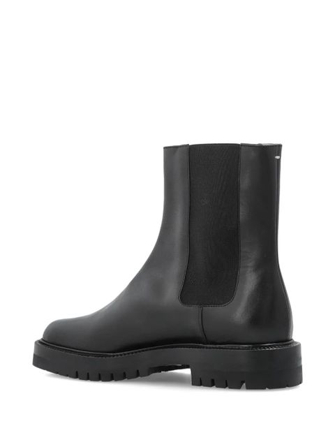 Maison Margiela Tabi elasticated-sides chelsea boots - Black