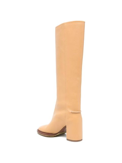 Chloé grained leather boots - Neutrals