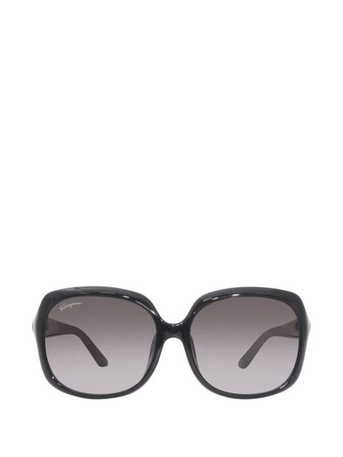 Ferragamo rectangle full-rim sunglasses - Black - zdjęcie produktu nr 1
