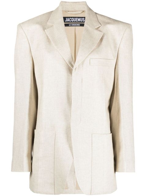 Jacquemus La Veste D'Homme single-breasted blazer - Neutrals - zdjęcie produktu nr 1