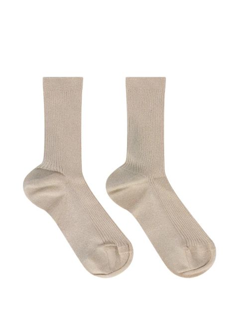 Valentino Garavani ribbed socks - Gold - zdjęcie produktu nr 1