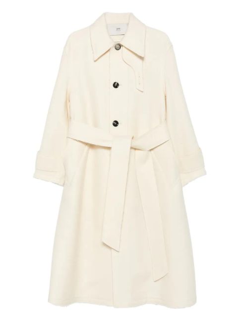 AMI Paris belted coat - Neutrals - zdjęcie produktu nr 1