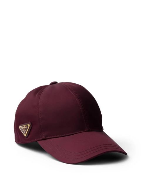 Prada logo-plaque baseball cap - Red - zdjęcie produktu nr 1
