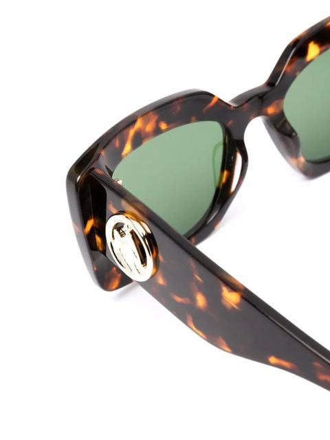 Lanvin rectangle-frame sunglasses - Brown - zdjęcie produktu nr 2