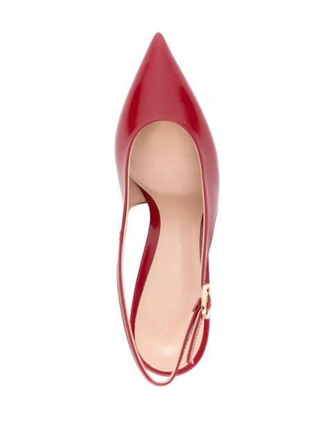 Gianvito Rossi Robbie 85mm slingback pumps - Red