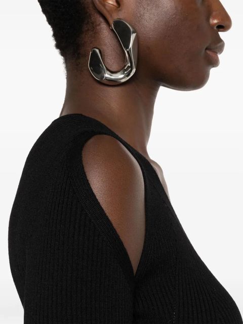 Alexander McQueen cut out-detail sweater - Black