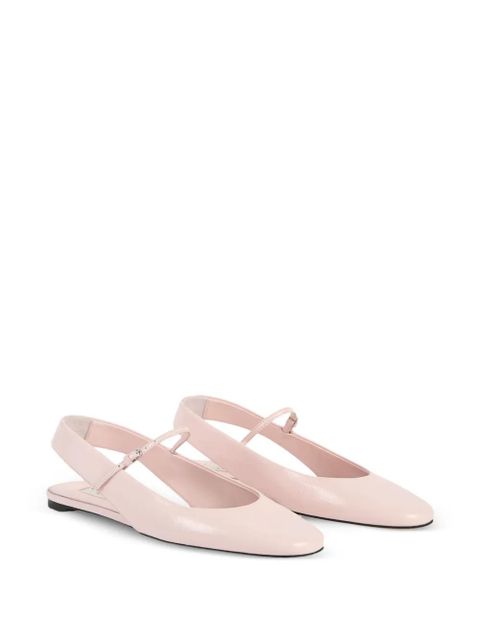 TOTEME buckle strap ballet flats - Pink - zdjęcie produktu nr 2