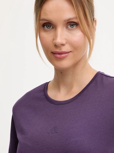 adidas Performance t-shirt do jogi Motion damski kolor fioletowy JM4484