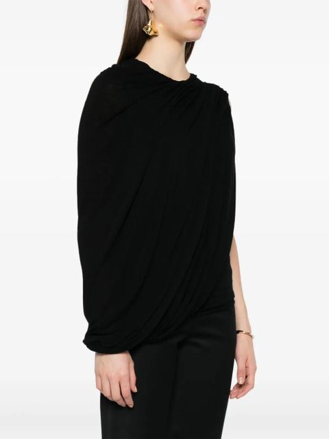 MANURÍ Lillies cashmere blouse - Black