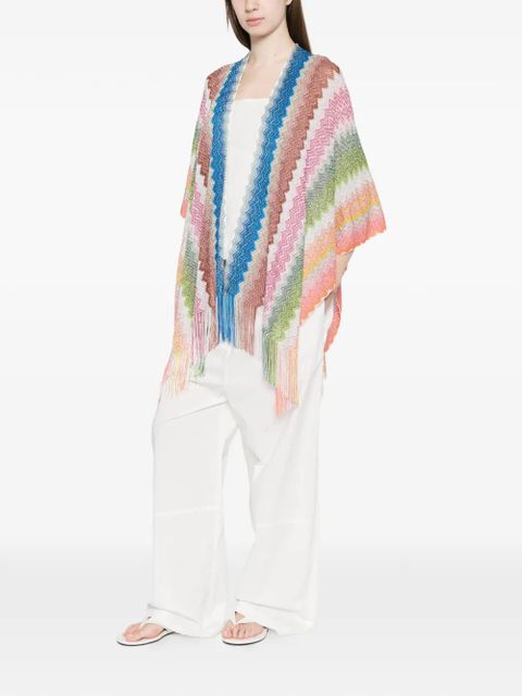 Missoni chevron fringed jacket - Blue - zdjęcie produktu nr 2