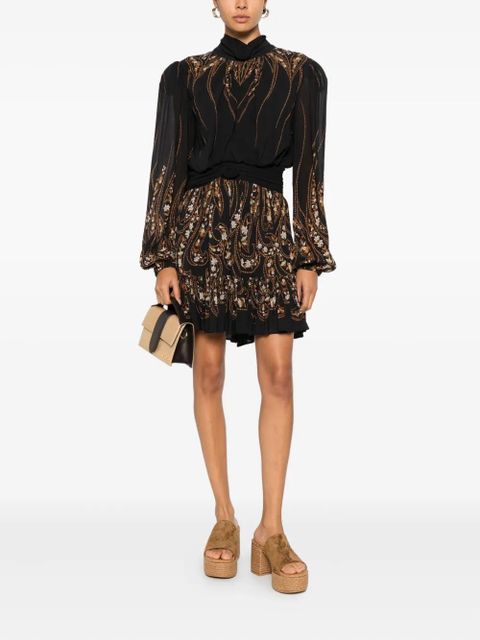 FARM Rio floral ruffled dress - Black - zdjęcie produktu nr 2