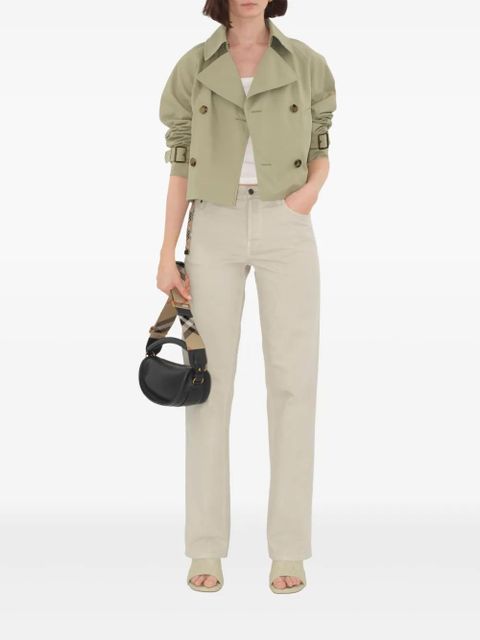 Burberry double-breasted trench jacket - Neutrals - zdjęcie produktu nr 2