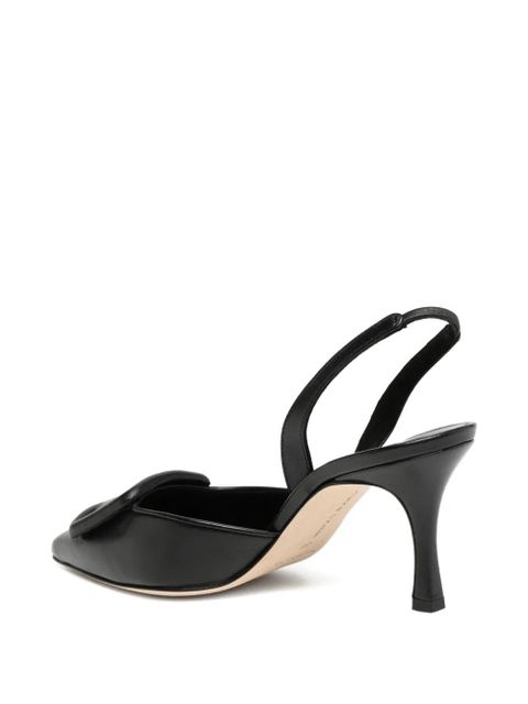 Manolo Blahnik 70mm Maysli heeled pumps - Black