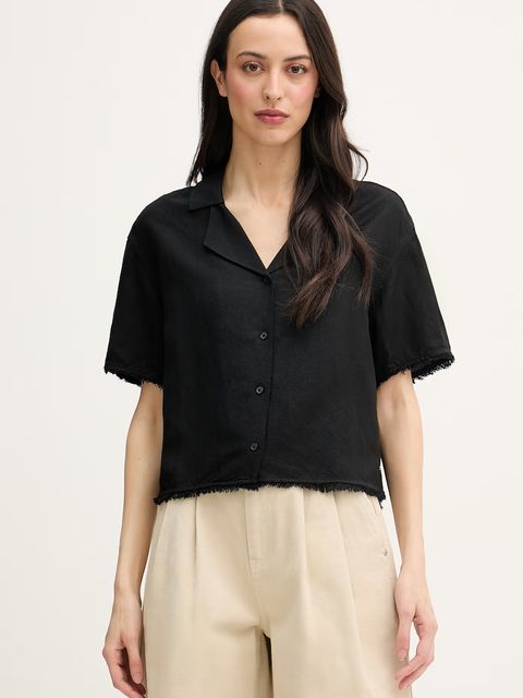 Tommy Hilfiger koszula damska z lnem - zdjęcie produktu nr 1