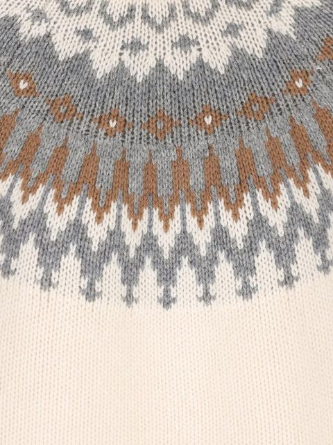 BOGNER patterned roll-neck sweater - Neutrals