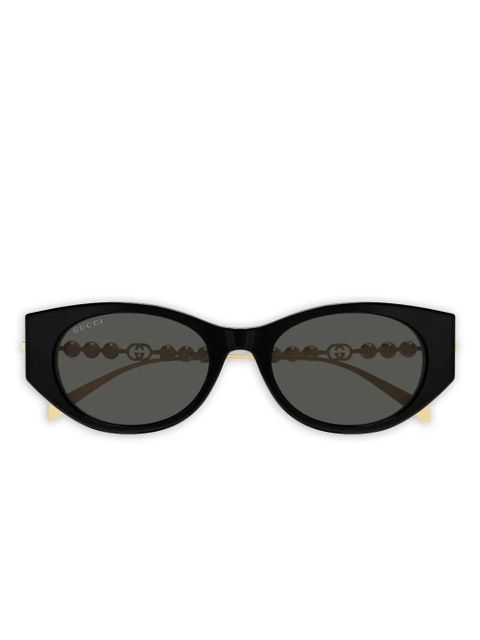 Gucci Eyewear GG1970SA pearl cat-eye sunglasses - Black - zdjęcie produktu nr 1