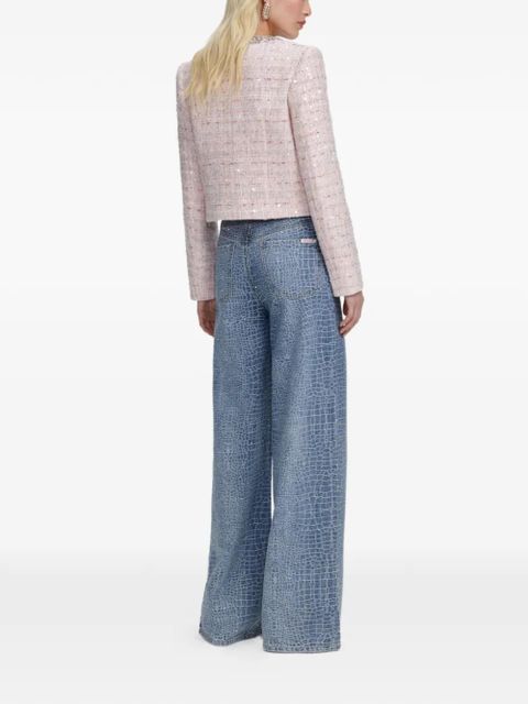 Self-Portrait embellished jacket - Pink