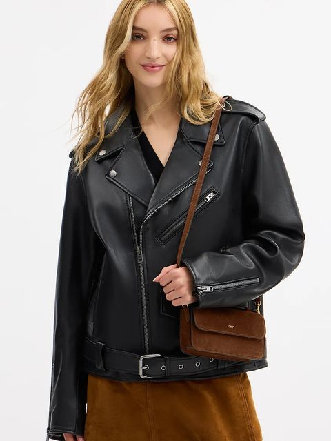 Coach torebka zamszowa Suede Elora