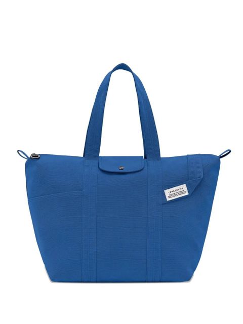 Longchamp XL Le Pliage canvas tote bag - Blue - zdjęcie produktu nr 1