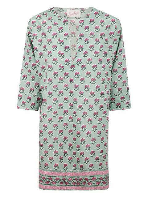 MC2 Saint Barth floral-print cotton dress - Green - zdjęcie produktu nr 1
