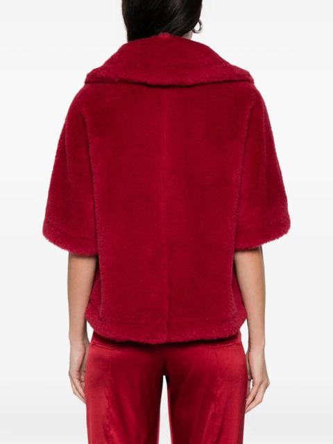 Max Mara buttoned cape - Red