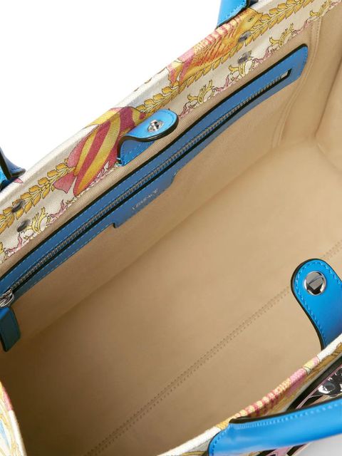 Versace Underwater Barocco-pattern tote bag - White