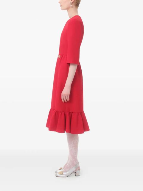 Valentino Garavani midi crepe dress - Red - zdjęcie produktu nr 2