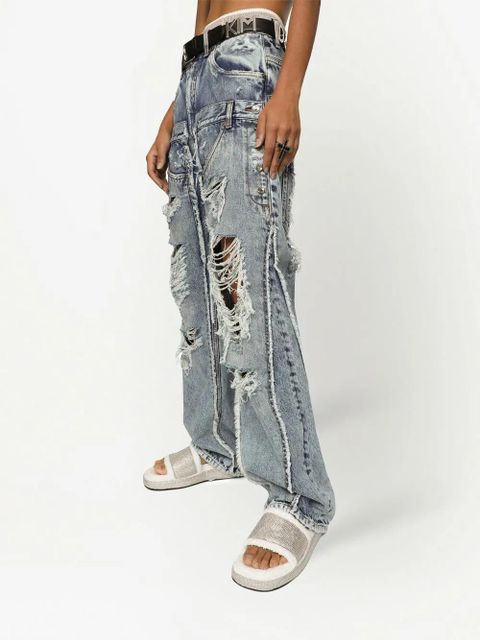 Dolce & Gabbana KIM DOLCE&GABBANA rhinestone-embellished cross ring - Silver - zdjęcie produktu nr 2