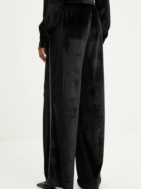 Answear.LAB spodnie damskie kolor czarny szerokie high waist