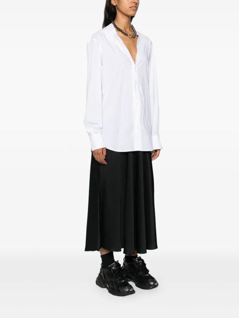 MM6 Maison Margiela numbers-motif cotton maxi dress - White - zdjęcie produktu nr 2
