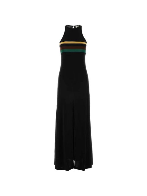 Saint Laurent striped viscose dress - Black - zdjęcie produktu nr 1