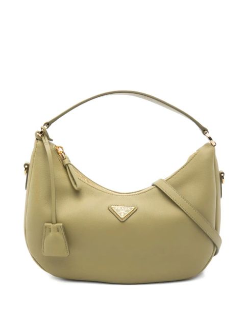Prada triangle-logo shoulder bag - Green - zdjęcie produktu nr 1