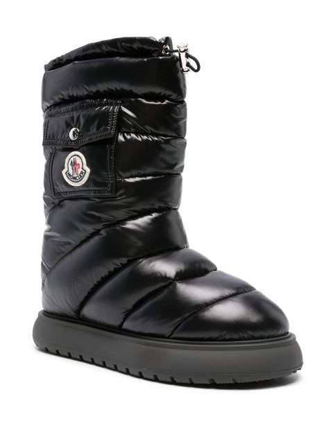 Moncler Gaia logo-patch snow boots - Black - zdjęcie produktu nr 2