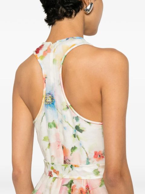 ZIMMERMANN Alchemy floral-print mini dress - White
