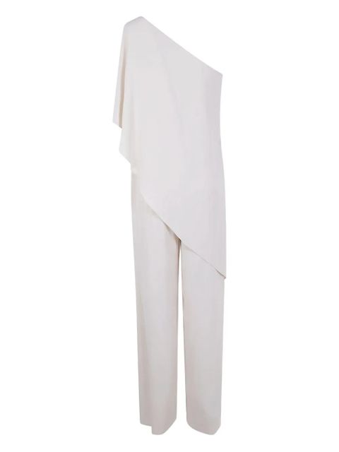 Lauren Ralph Lauren one-shoulder ruffled jumpsuit - White
