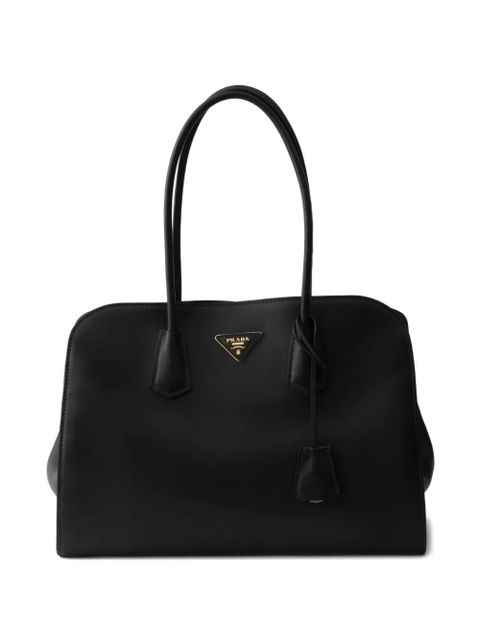 Prada large leather tote bag - Black - zdjęcie produktu nr 1